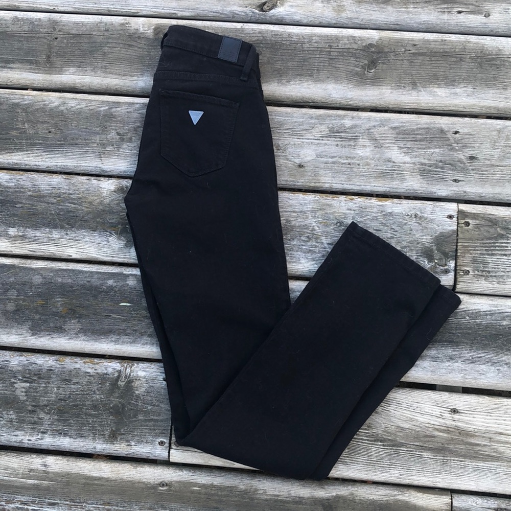 NWT Guess Black Wash Cigarette Jeans